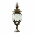 Trans Globe Four Light White Clear BeveLED Glass Pier Mount 4072 WH